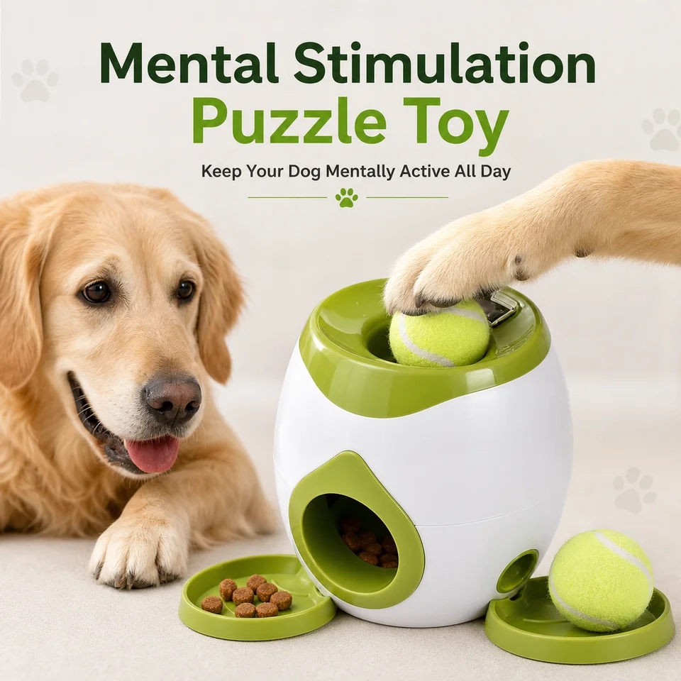 Automatic Dog Ball Launcher, I - Interactive Squeaky Plush Dog Toy ulasan dan harga