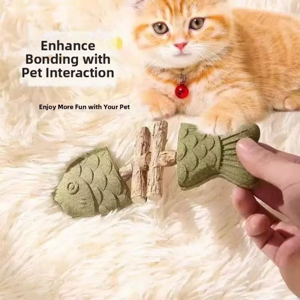 Fish Bone Shape Cat Molar Stic - Teeth Cleaning Dog Chew Bone ulasan dan harga
