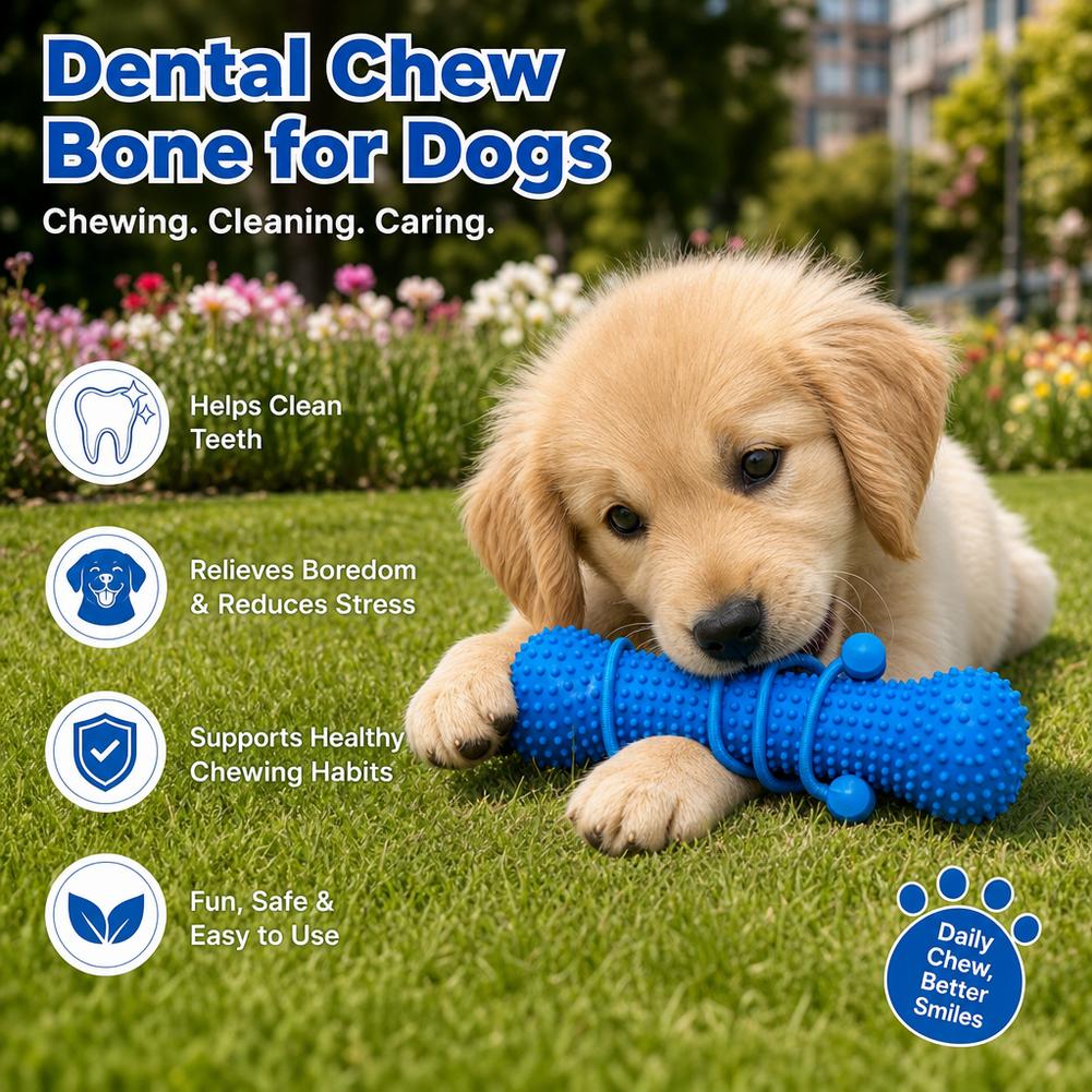 Dog Teething Dental Chew Stick - Teeth Cleaning Dog Chew Bone ulasan dan harga