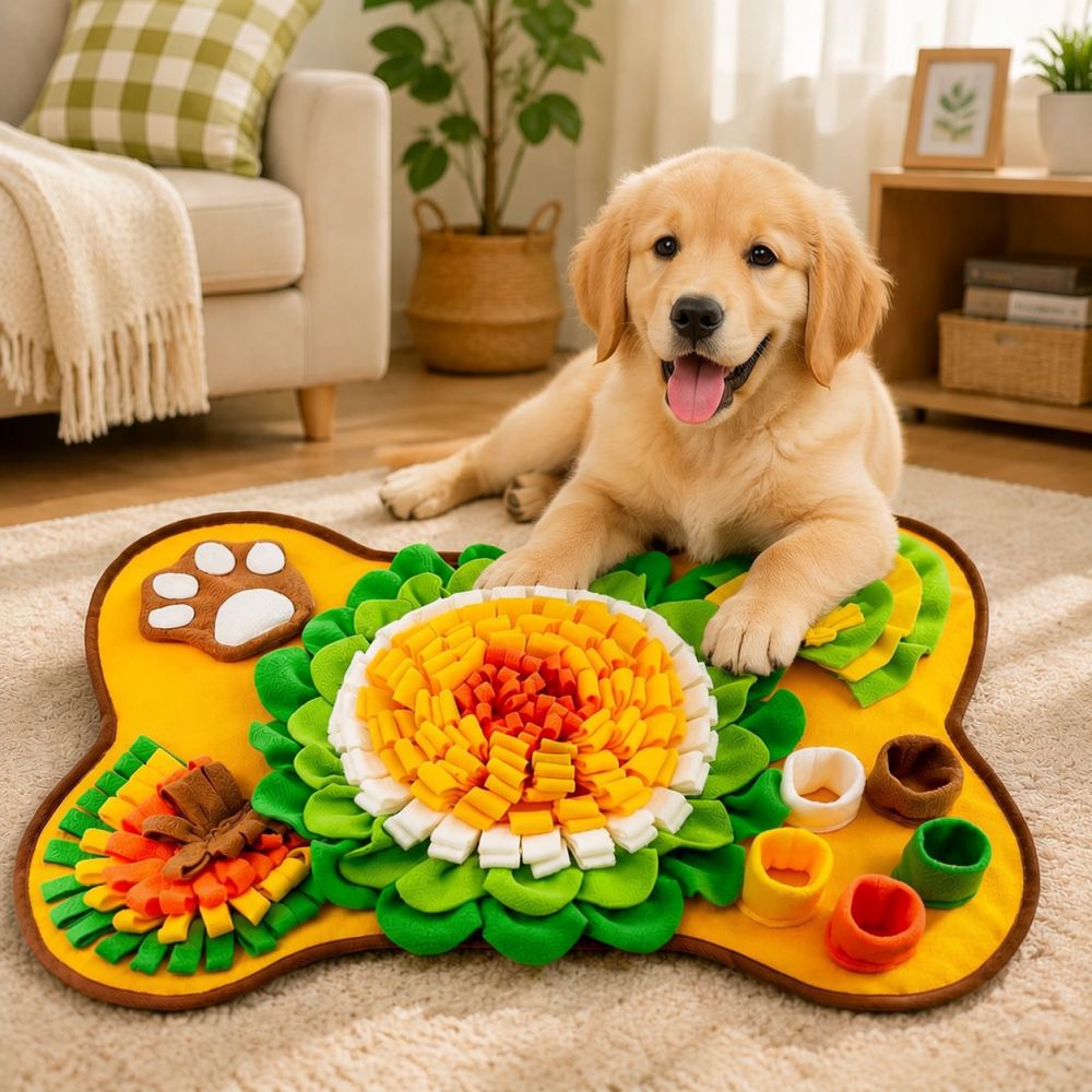 Bone Shaped Dog Snuffle Mat Pe - Dog Puzzle Feeder Toy ulasan dan harga