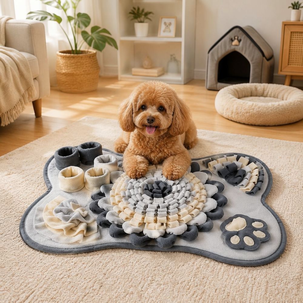 Bone Shaped Dog Snuffle Mat Pe - Dog Puzzle Feeder Toy ulasan dan harga